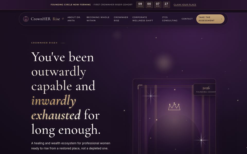 Dr. Anita M. Jackson homepage build