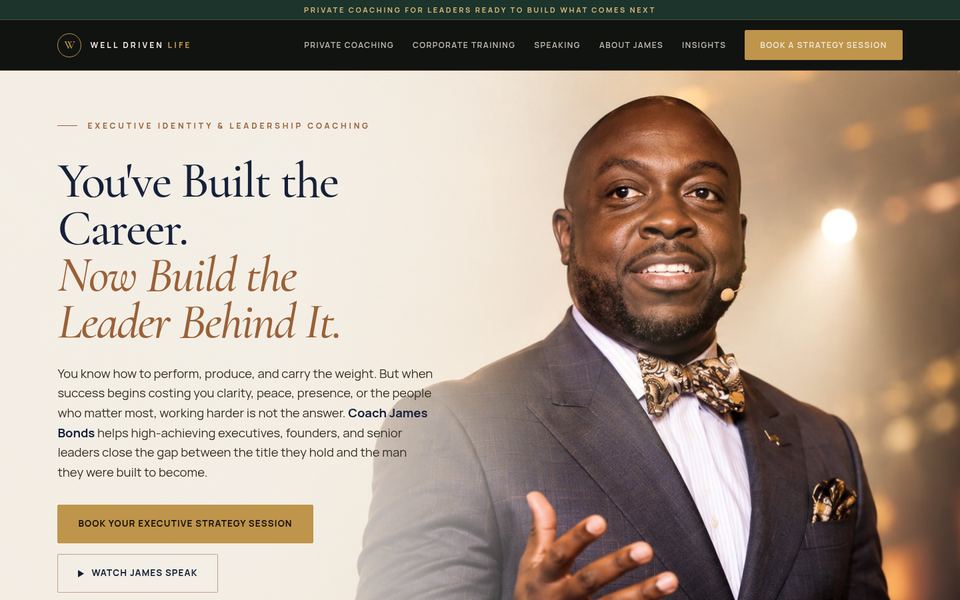James Bonds homepage build